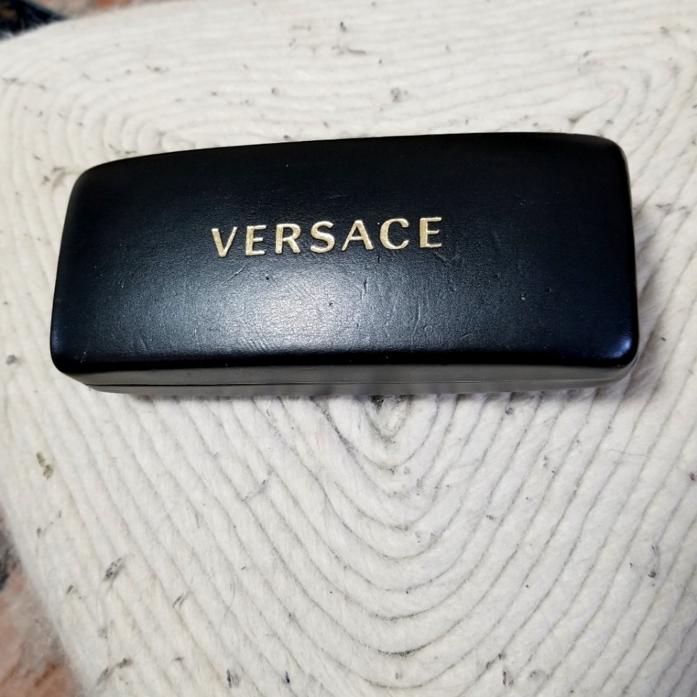 Versace Black Eyeglass **Empty** Case.